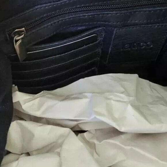 Latico Black Leather Starstruck Tote / handbag - shoulder bag crossbody Hobo - Picture 7 of 8